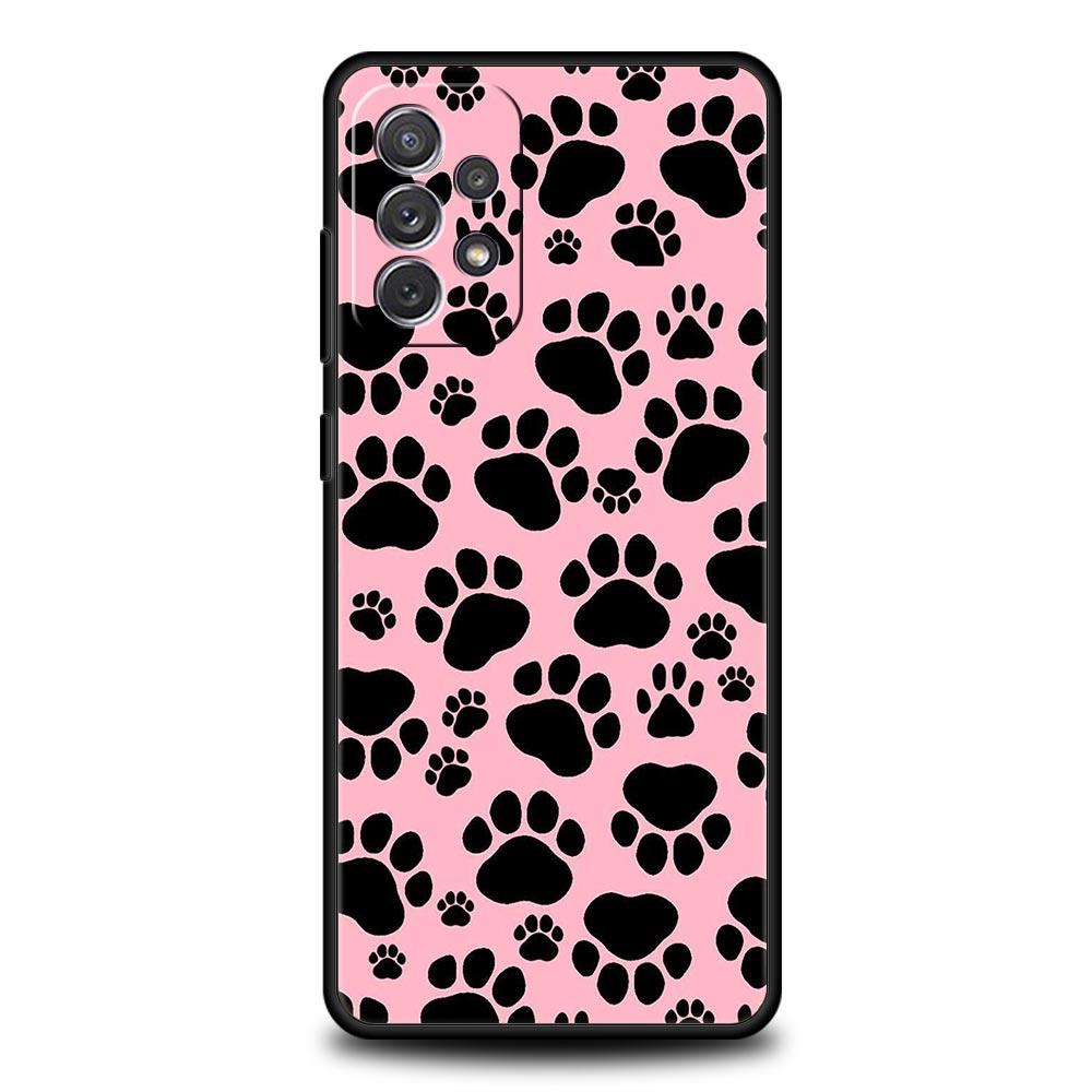 Dog Paw Phone Case For Samsung Galaxy A15 A13 A51 A71 A41 A31 A21S A03S A05 A35 A32 A55 A23 A25 A33 A53 A73 5G Cover