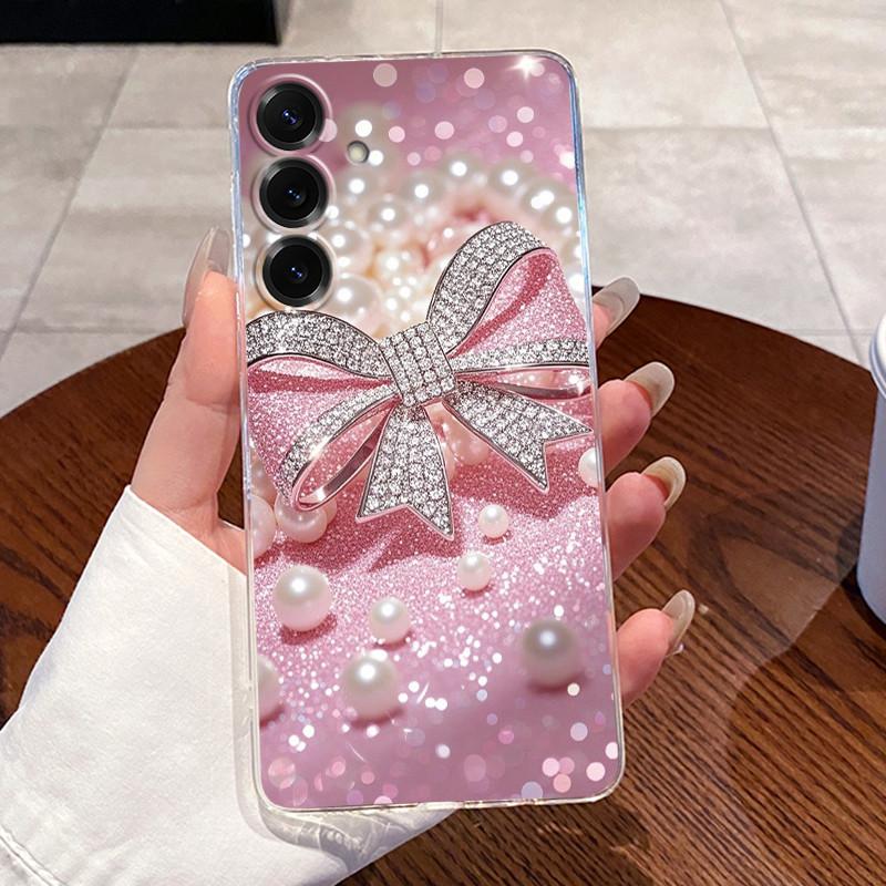 For Samsung Galaxy S25 FE S25 Edge S25 Slim S25+ Cases Clear Soft TPU Back Cover For Samsung S25 Plus Cute Rabbit Cat Phone Case