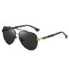 Large Frame Sunglasses Aviator Polarized Sunglasses Men'S Driving Anti-Uv Box-Loaded Leg Glasses