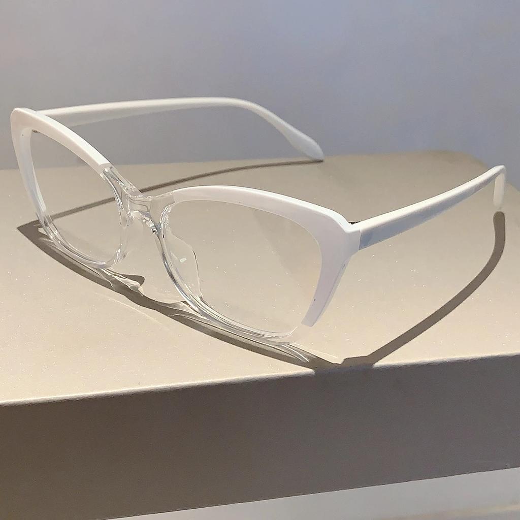 Vintage Cat Eye Women Eyeglasses Simple Multicolor Rim Blue Light Blocking Spectacles New Trendy Ins Brand Design Eyewear