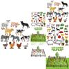 Authentic Plastic Farm Scene Animal Figurines Set With 36 Pieces For Creative Play