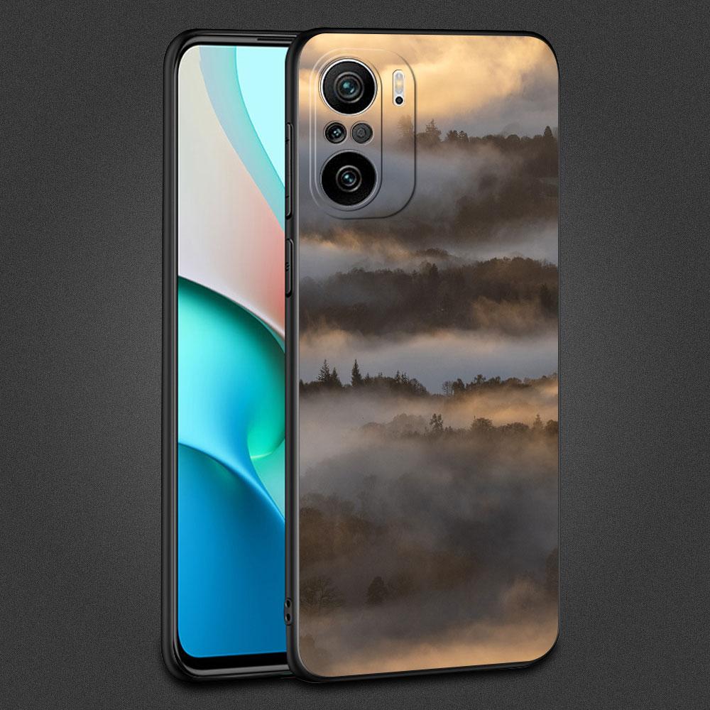Case For Xiaomi Redmi Note 11 10 9 8 Pro 12 10C 9S 10S 11S 9A 9T 9C 10A 7 K40 8T Silicone Phone Cover Cool Mountain Peak Fundas