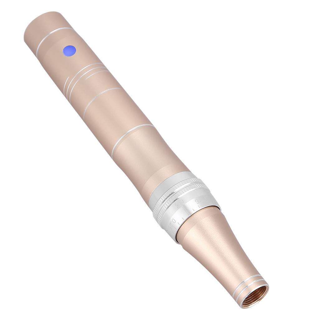 

Электрическая микроигольная ручка для восстановления кожи, удаление татуировок, косметическая машина, серебро золотой