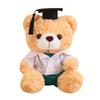 With Doctorial Hat Bachelor Bear Plush Toy Stuffed Toy Bear Animal Doll  Graduation Season