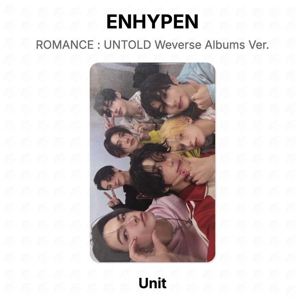 ENHYPEN ROMANTIK : UNTOLD Weverse Alben Version. Offizielle Fotokarte