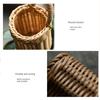 Durable Woven Storage Basket Portable Multifunctional Flower Plant Pot Convenient Breathable Wall Hanging Basket Living Room
