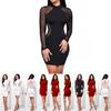 Premium Quality Women Sexy Long Sleeve Bandage Bodycon Evening Cocktail Mini Dress