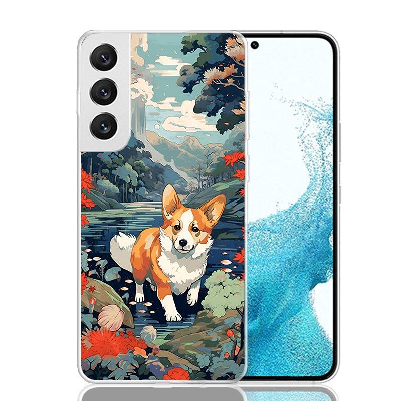 Süße Niedliche Corgi Hunde Handyhülle Für Samsung Galaxy S26 S25 Edge S24 S23 FE S22 Ultra S21 Plus S20 + Fundas Hülle Coque Galaxy