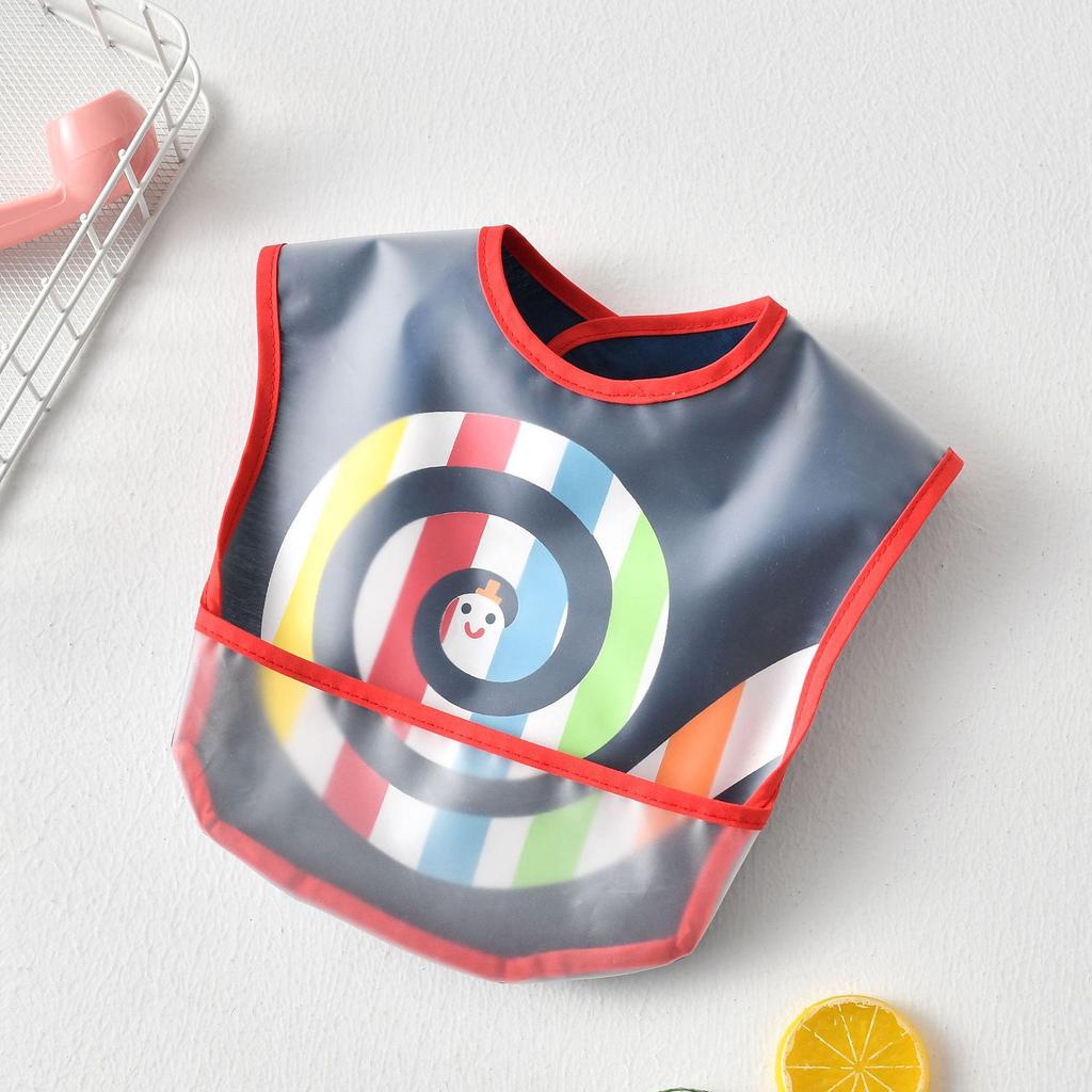 Waterproof Baby Drool Bib with Pocket - Wash-Free Design
