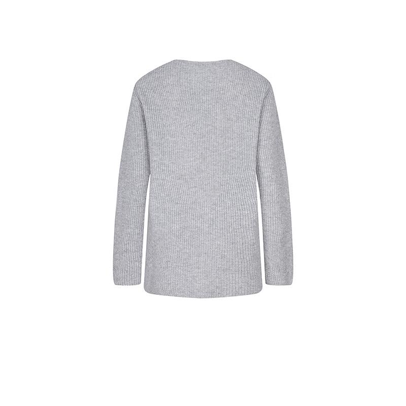 LESS 2025 Spring Off-Shoulder Loose Long Sleeve Sweater