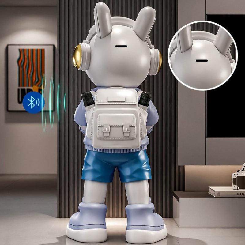 Astronaut Sculptures Bluetooth Speaker Living Room Creative Large Astronaut Statue Decoration Figurines Home Ornaments Gift