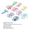 10pcs Electroplated Number Shaped Paper Clips Multicolor Creative Paper Clips  Office Stationery