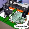 Custom Name Celtic Football Crest  Rug for Living Room, Game Rooms, Office, Bedroom, Floor Mat Playful Design, fan gifts Christmas decor