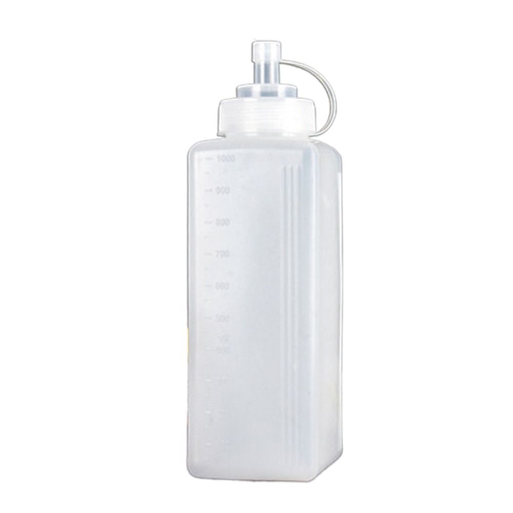 800/1000ml Kitchen Large Caliber Condiment Dispenser with Scale Squeeze Bottles Squirt for Oil Sauce Mustard Kitchen Supplies