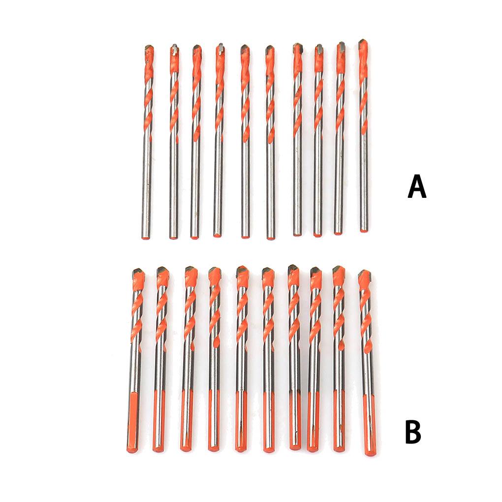 1Set Drill Bits Multifunctional Alloy Ceramic Trigonal Tile Drilling Bit Punching Tool Fittings Replacements Household