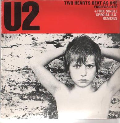 7inch Record U2  Two Hearts Beat As One ISD109 Island Records 1983 UK Rock Used