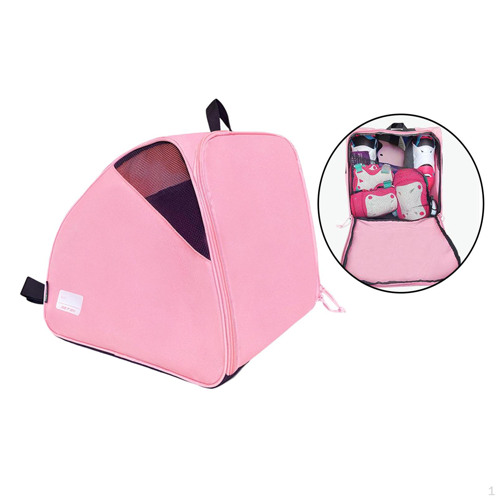 

Roller Skate Bag Ice Skating Bags for Skates Quad розовый