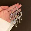 Bling Fashion Hollow Drop Silver Needle Earrings Temperament Tassel Long Personality Irregular Earrings Accessories for Women