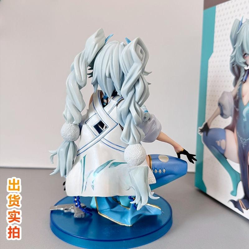 15cm Anime Girl Frontline Cuique Mei Squatting Posture Figurine Double Ponytail Beautiful Girl Model Chassis Ornament Toys Gifts