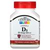 21st Century Sentry Vitamin D3 Chewable Orange 100mcg (400 IU), 110 Tablets