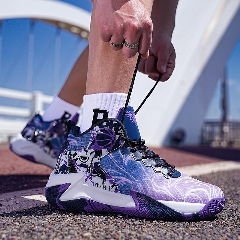 2025 Extra Stora Basketbollskor för Stora Fötter - Trendiga Sneakers för Ungdomstävling & Träning
