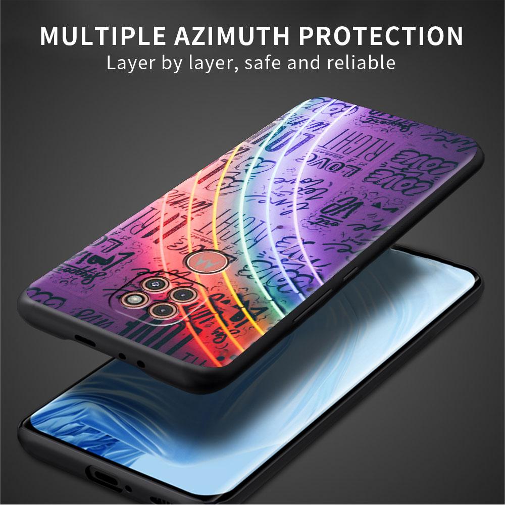 Hülle für Motorola G30 G60 G9 Play One Fusion Plus Edge 20 G8 Power Lite G22 G50 G200 G51 G71 G31 Handyhülle LGBT Schwule Liebe Funda