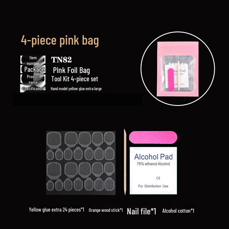 Wearable Nail Toolkit: Jelly Glue Solid Gel & Disposable Manicure Tools.