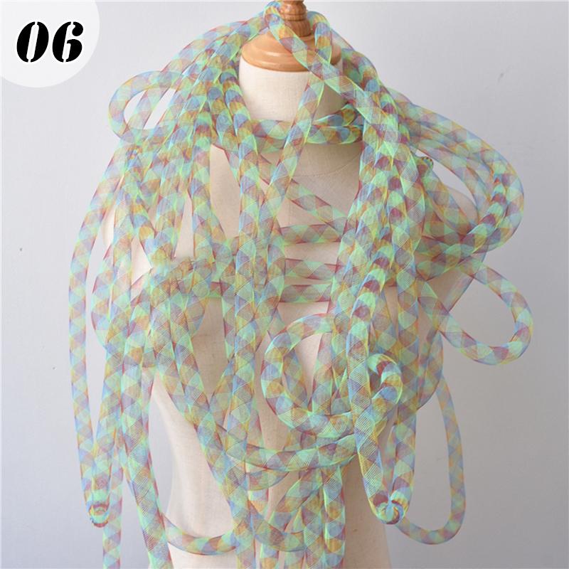 3M Wave Mesh Elastic Flexible Twisted Shape Tube Materials Creative Clothing Design Accessories Wedding Dress Decor Lace Fabric