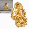 Indian Ganesha Statue Elephant Hindu God Sculpture Resin Decorative Indian Elephant God Ornament for Home Garden