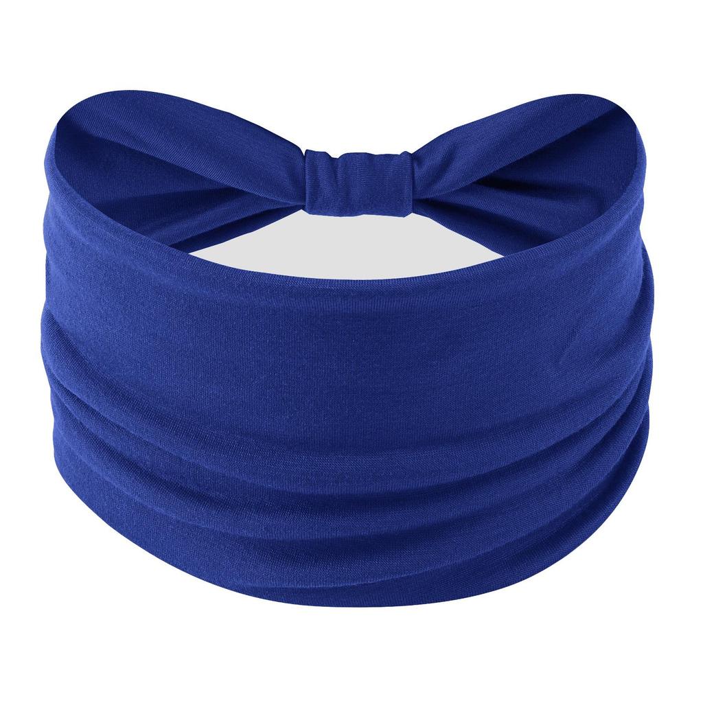 Cross-Border Women's Cotton Yoga Headband - Elastic, Sweat-Absorbing, Fashionable