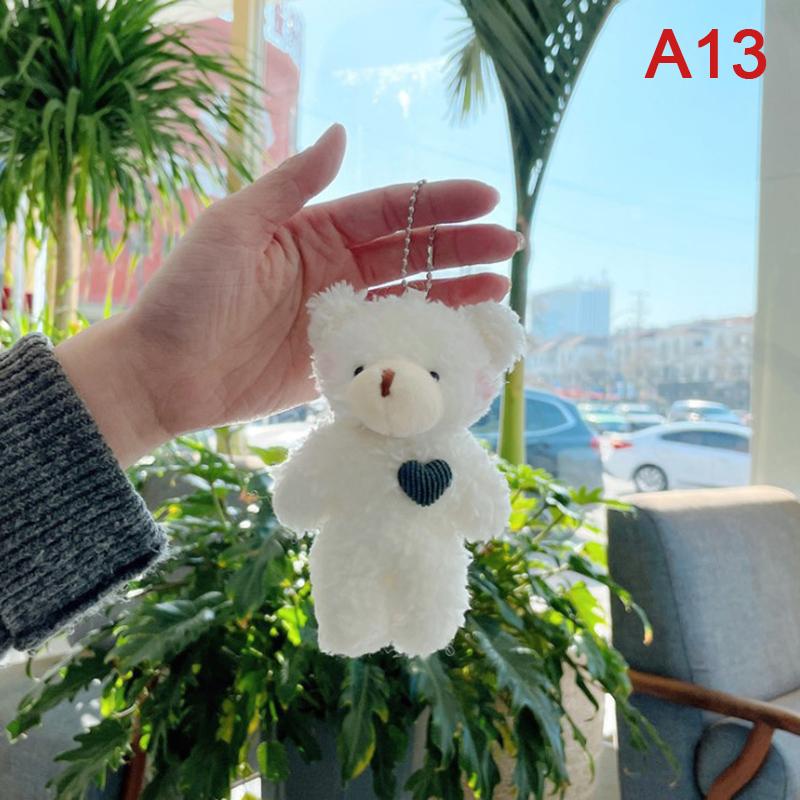 1 шт. Милый мягкий плюшевый брелок в виде медведя — фото 20