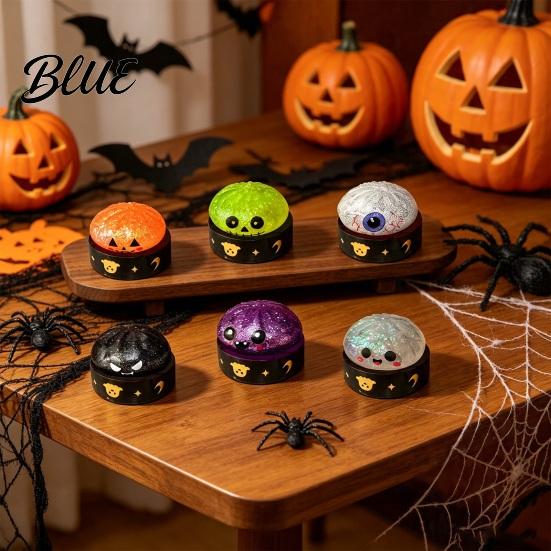 Anxiety Relief Gifts for Kids Halloween Ghost Bun Stress Ball  Glitter Slow Rising TPR Fidget Toy Quicksand Pinch Toys with Steamer  Cute Spooky