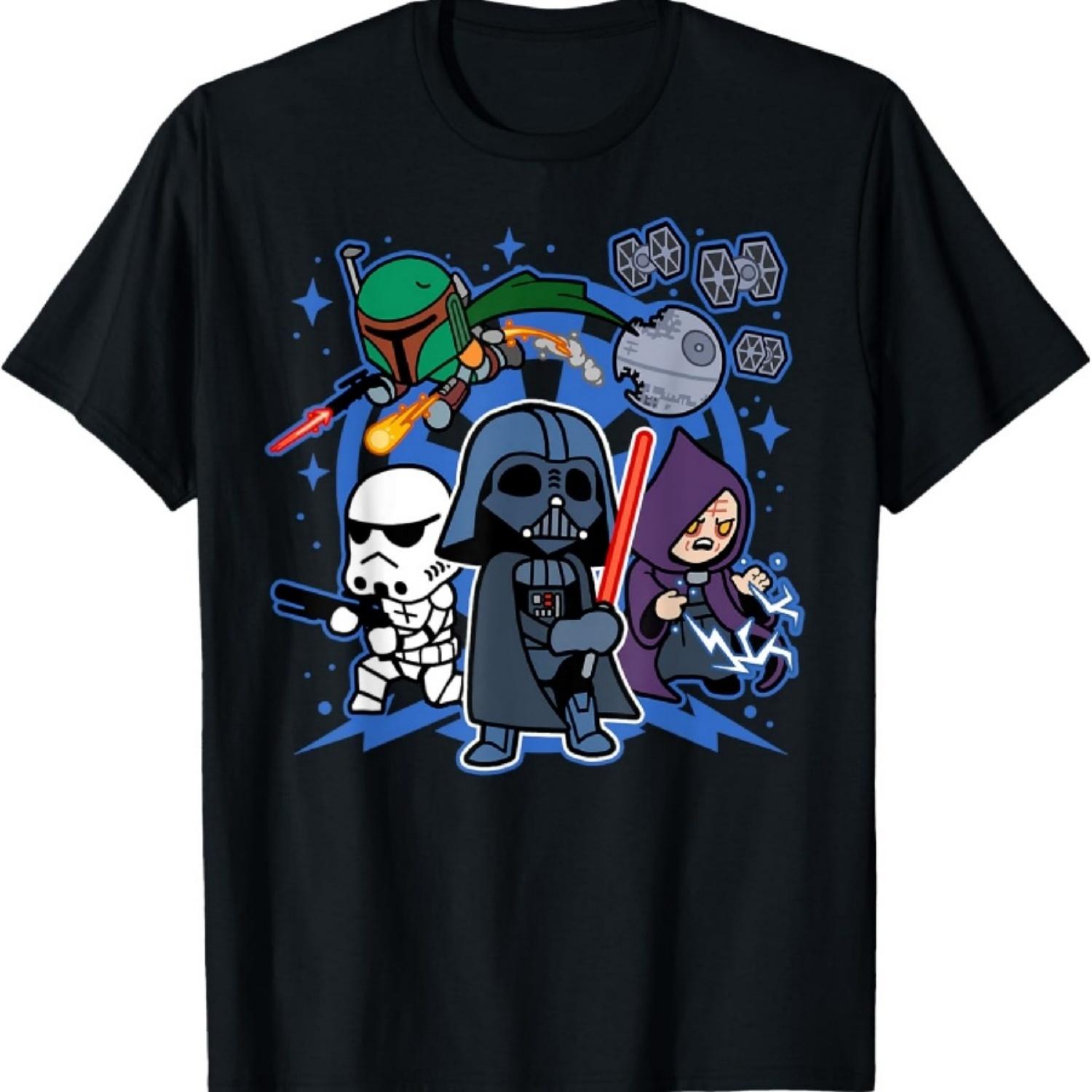 

Star Wars Vader Kawaii Chibi Team Empire Graphic T-Shirt T-Shirt XXXXXL чорний