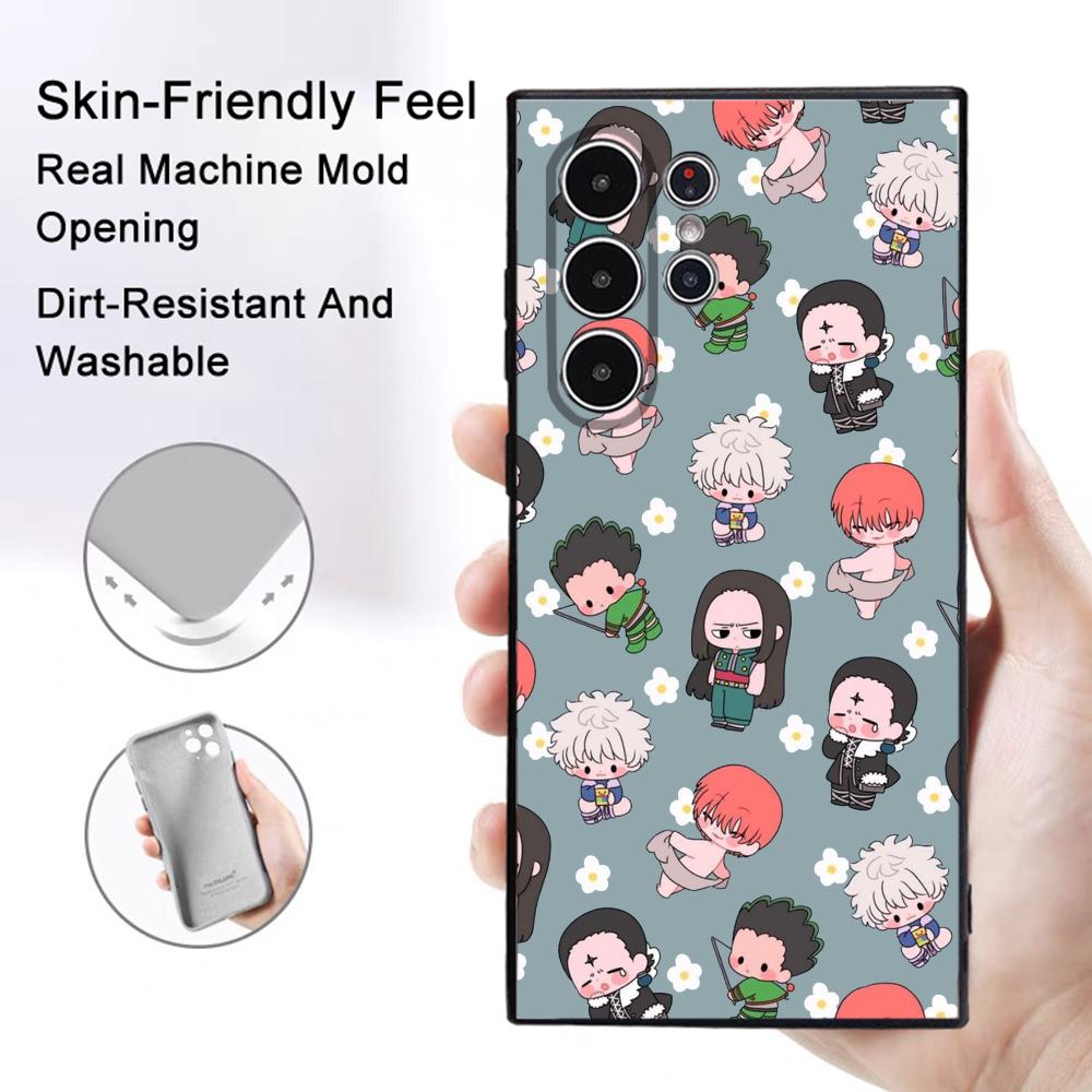 

Hunter x Hunter Anime Cartoon Phone Case Samsung Galaxy S25 S24 S22 S23 Ultra S21 S20 Plus 5G Frosted Non-Slip Full Soft Cover samsungS24 Plus
