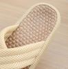 [Euyqs] Mesh Fabric Cross-Strap Slippers, Indoor Use, Quiet, Non-Slip, Unisex (Light Yellow, Adult, Size M, Alphabet, Japanese Shoe Sizes Available)