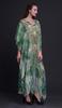 Phagun Butterflies & Leopard Animal Skin Beach Kaftan Bikini Cover Up Womena    S Maxi Dress Long