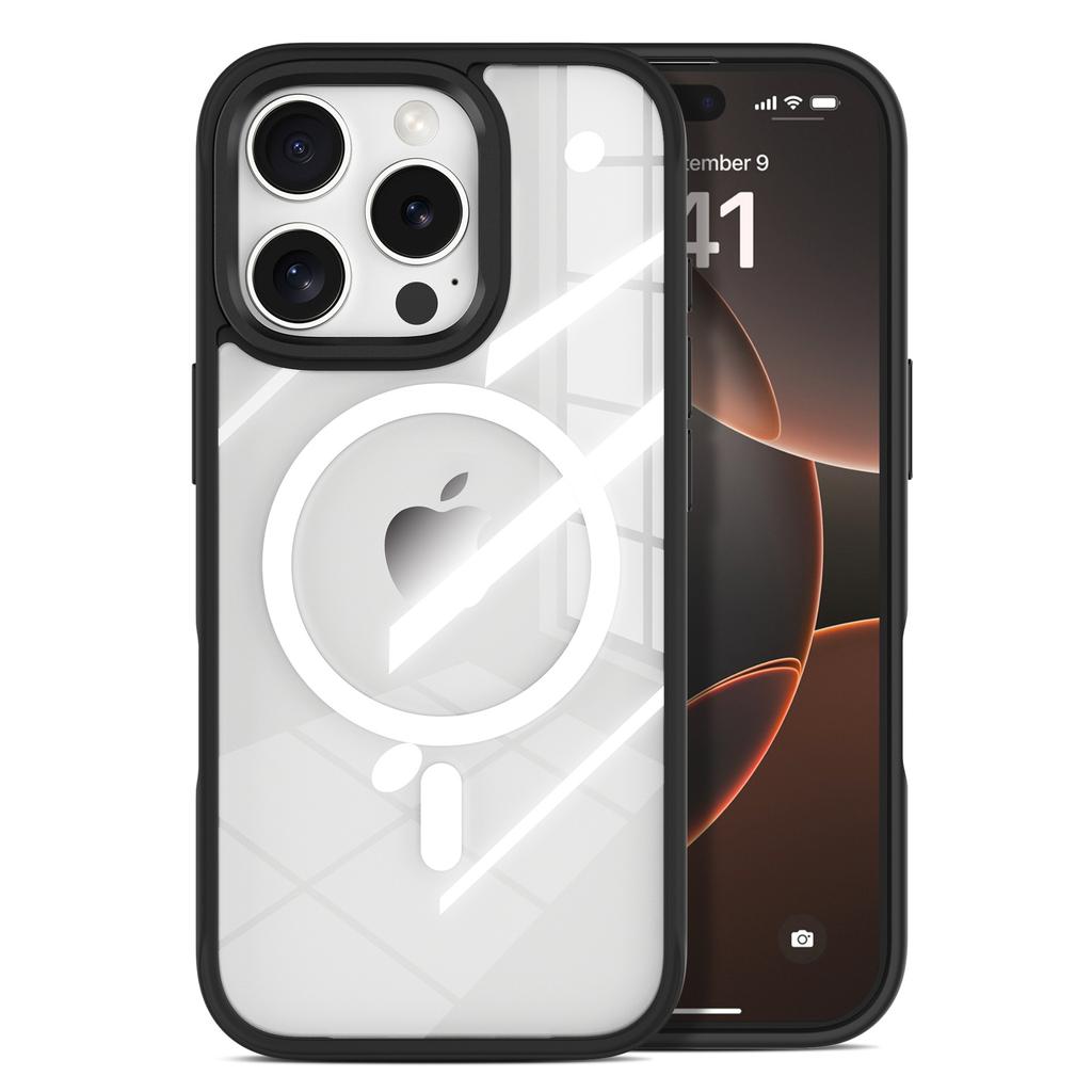 Applicable To Apple 16pro Magnetic Mobile Phone Case, Replaceable Back Plate 15promax All-inclusive Mobile Phone Case, Advanced Feeling Flower