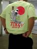 Harajuku Japan Tokio Sonnenuntergang Koi Herren T-Shirts Sommer Rundhals Retro T-Shirt Baumwolle Locker Kurzarm Basics Street Fashion Kleidung