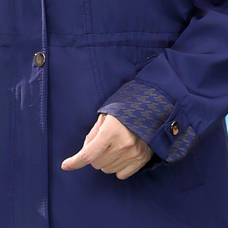 SIFONE Women's Casual Hooded Zipper Trench Coat