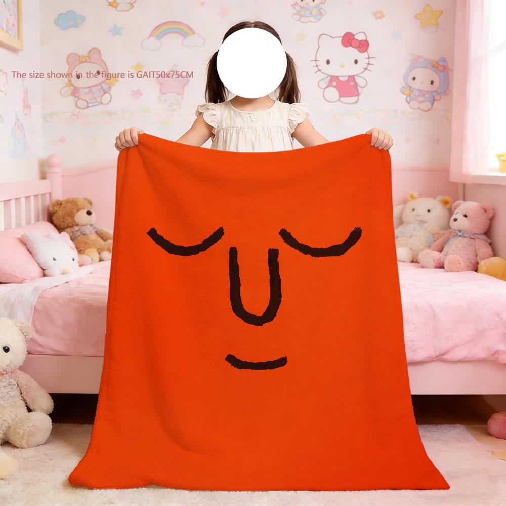 Blanket Funny For Soft Throw Art Blanket for Picnic Bed Sofa Home J-Jean Face Bedroom Fashion J-Jullien Cozy Warm Comfortable