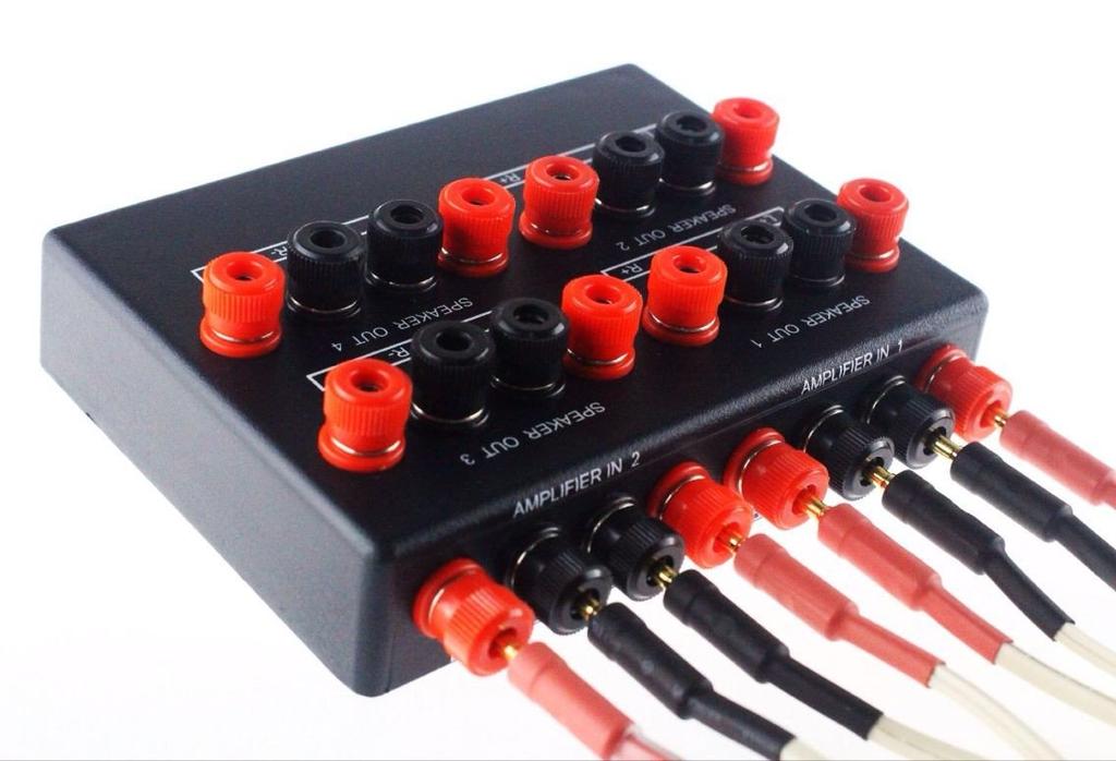 2in 4out Speaker Plug Type Selector/switcher Banana