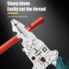 1Pcs Multifunctional Foldable Wire Stripper Crimper Cable Cutter Pliers Electrician Cable Cutting Wiring Pulling Stripping Tools