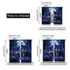 2Pcs Wolf With Rose In The Forest Under The Full Moon Print Curtains Suitable For Bedroom Bathroom Living Room Dining Room Study