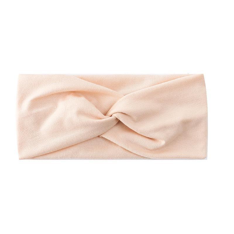 Women Knotted Sports Headband Soft Non Slip Elastic Sweatband for Yoga Pilates Running Dance Office Daily Hair Accessories