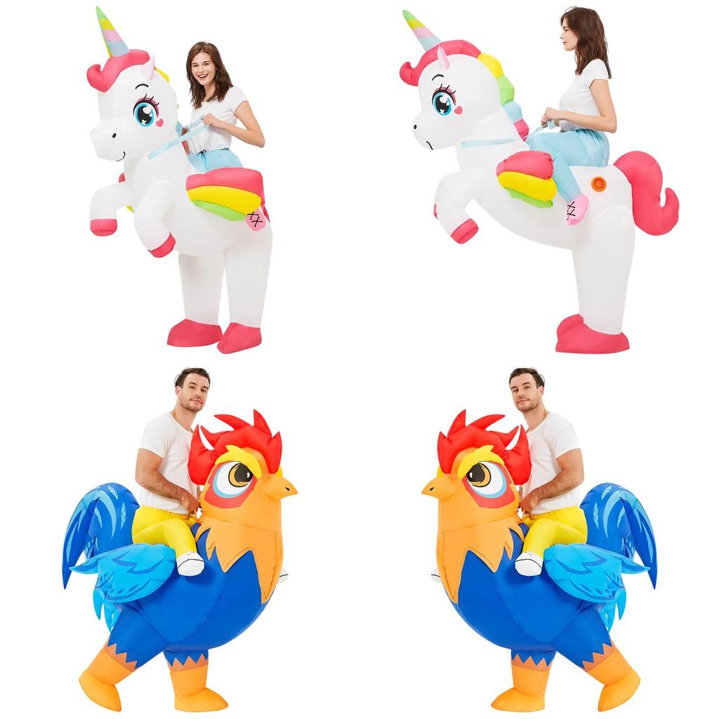 Cartoon Unicorn Squirrel Elk Chicken Costume With Sewing Craft For Childrens Party And Performance