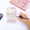 0.38MM 24 Vibrant Colors Set Fineliner Pen Fine Line Point Colored Writing Drawing Markers Pens