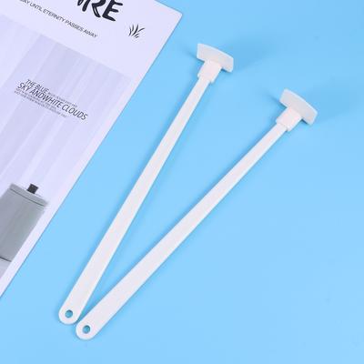 2pcs Long Handle Bottle Scraper Silicone Spatula Narrow Head Fits Bottleneck Kitchen Body Lotion Foundation Hair