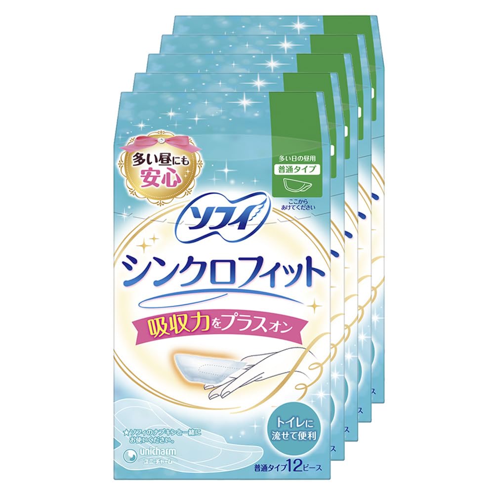 Sofy Synchro Fit X [Bulk Purchase] 12-Piece 5-Pack (unicharm Sofy)