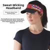 Quick Dry Sweatband Sun Visor, UPF50+ UV Protection Empty Top Hat for Men Women, Running Tennis Hiking Cycling