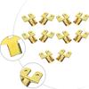 10PCS Double-Back Shovel-Type Electrical Connectors Wire Lugs Copper Strips Crimp Terminals Brass Tinned-Plug Spade Kit